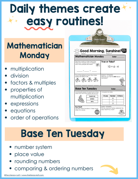 Math Morning Work 1st Grade {January} I Distance Learning I Google Apps