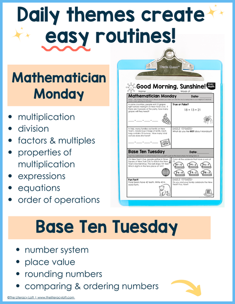 Math Morning Work 2nd Grade {January} I Distance Learning I Google Apps