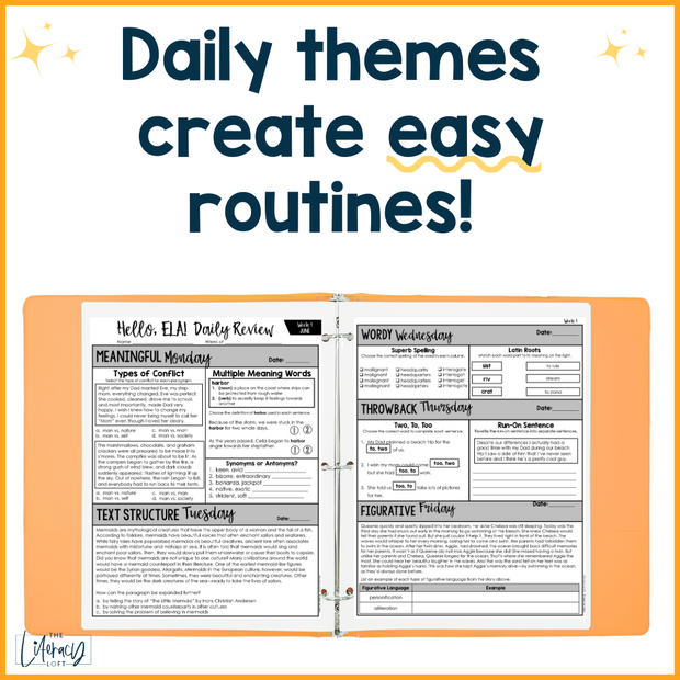 ELA Daily Review 8th Grade {June} | Distance Learning | Google Slides and Forms