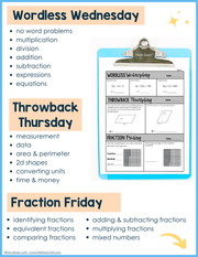 Math Daily Review 6th Grade {January} | Distance Learning | Google Apps