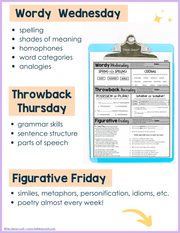 ELA Daily Review 6th Grade (Bundle) | Printable | Google Apps