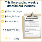 10th Grade ELA Reading Comprehension November Fall Morning Work Assessment Thanksgiving High School