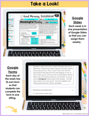 ELA Morning Work 5th Grade {January} I Distance Learning I Google Slides