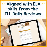 7th Grade ELA Reading Comprehension October Morning Work Assessment Daily Review