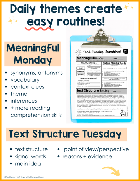 ELA + Math Morning Work 3rd Grade {The Bundle} | Google Slides + Forms