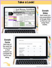 ELA Morning Work 5th Grade {April} | Distance Learning | Google Slides