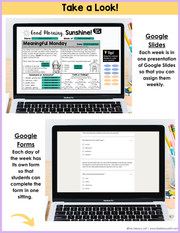 ELA Morning Work 3rd Grade {August} | Distance Learning | Google Slides