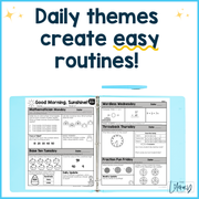 Math Morning Work 2nd Grade Bundle | Printable | Google Slides and Forms