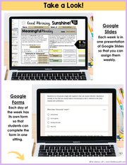 ELA Morning Work 5th Grade {November} | Distance Learning | Google Slides