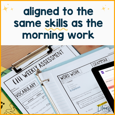3rd Math & 4th ELA Weekly Assessments Bundle