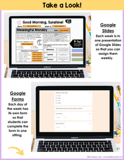 ELA Morning Work 3rd Grade {October} | Distance Learning | Google Slides