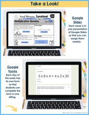 Math Morning Work 5th Grade {August} | Distance Learning | Google Slides