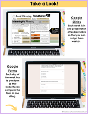 ELA Morning Work 4th Grade {November} | Distance Learning | Google Slides