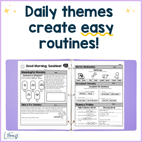 ELA Morning Work 1st Grade Bundle | Printable | Google Apps