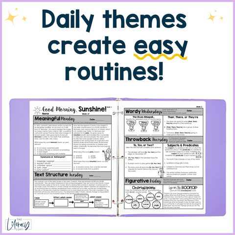 ELA Morning Work 4th Grade (Bundle) | Printable | Google Apps