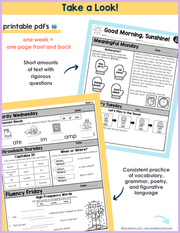 ELA Morning Work 1st Grade  (January) I Distance Learning I Google Slides