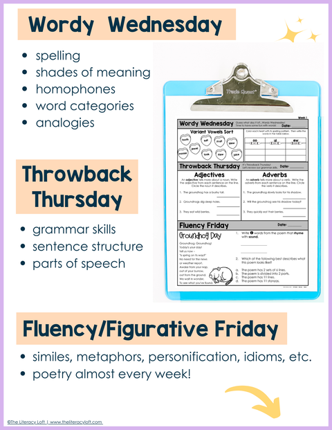 ELA Morning Work 2nd Grade {February} | Distance Learning | Google Slides