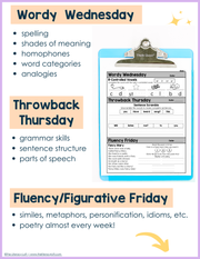 1st Grade ELA Morning Work (February) I Distance Learning I Google Slides