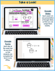 Math Morning Work 1st Grade {February} I Distance Learning I Google Apps