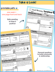 Math Morning Work 4th Grade {February} I Distance Learning I Google Apps