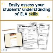 2nd Grade ELA Reading Comprehension November Morning Work Assessment Elementary