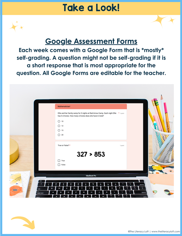 Math Weekly Assessments 3rd Grade | Printable | Google Forms