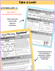 ELA Morning Work 3rd Grade {June} | Distance Learning | Google Slides