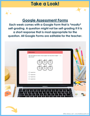 Math Weekly Assessments 2nd Grade | Printable | Google Forms