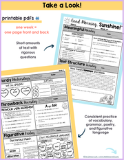 ELA Morning Work 3rd Grade {February} I Distance Learning I Google Slides