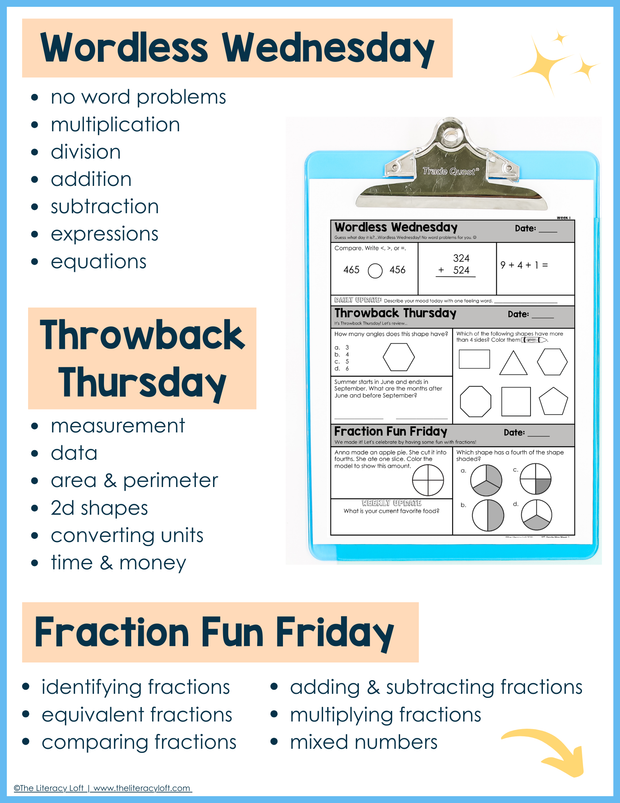 2nd Grade Math Morning Work and Weekly Assessments Bundle