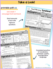 ELA Morning Work 5th Grade {May} | Distance Learning | Google Apps