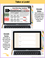 ELA Morning Work 2nd Grade Bundle | Printable | Google Apps