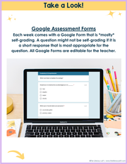 ELA Weekly Assessments 6th Grade  | Printable | Google Forms