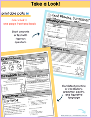 ELA Morning Work 3rd Grade {March} | Distance Learning | Google Slides