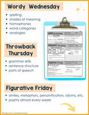 ELA + Math Daily Review 6th Grade {The Bundle} | Distance Learning | Google Slides