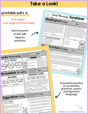 ELA Morning Work 5th Grade {February} I Distance Learning I Google Slides