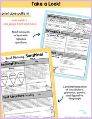 ELA Morning Work 4th Grade {June} | Distance Learning | Google Slides