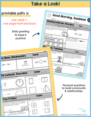 Math Morning Work 3rd Grade {August} | Distance Learning | Google Apps