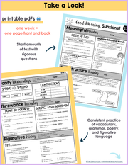 ELA Morning Work 3rd Grade {April} | Distance Learning | Google Slides