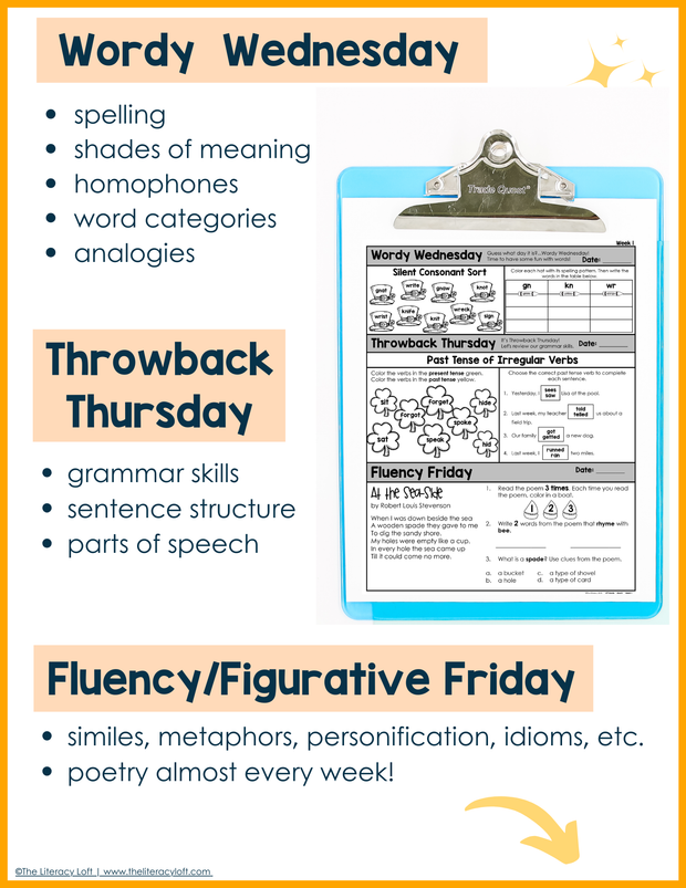 ELA + Math Morning Work 2nd Grade {The Bundle} | Distance Learning | Google Slides