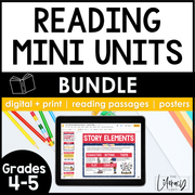 Reading Mini Unit Bundle 4th and 5th Grade