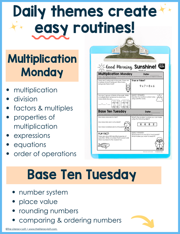 Math Morning Work 3rd Grade {March} I Distance Learning I Google Apps