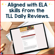 8th Grade ELA Reading Comprehension Morning Work Assessment Winter Review - Dec