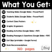 4th 5th Grade Context Clues Reading Comprehension Unit Vocabulary Worksheets Graphic Organizers Posters