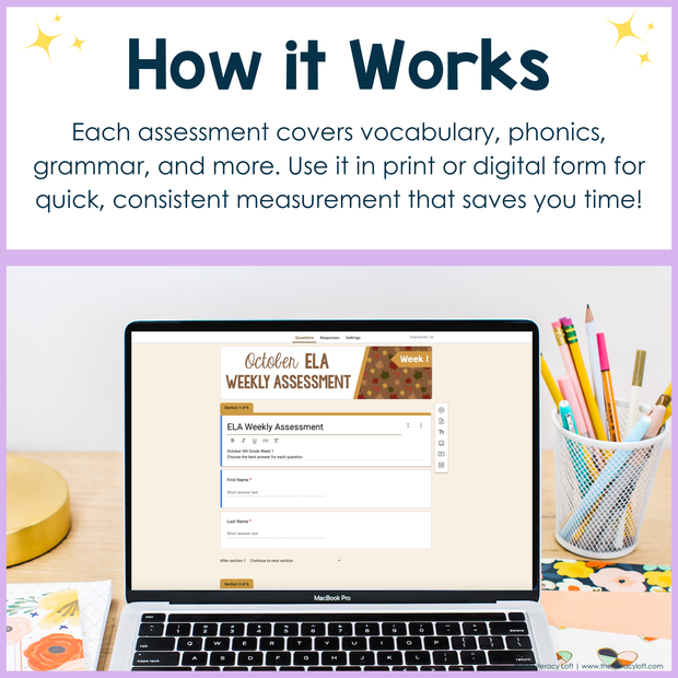 9th Grade Reading Comprehension ELA Morning Work Assessment Bundle High School
