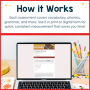 4th Grade ELA Reading Comprehension Morning Work Assessment Winter Review - Dec