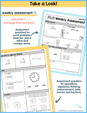 Math Weekly Assessments 2nd Grade | Printable | Google Forms