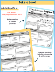 Math Morning Work 5th Grade Bundle | Printable | Google Slides and Forms