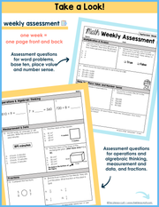 Math Weekly Assessments 5th Grade | Printable | Google Forms