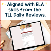3rd Grade ELA Reading Comprehension Morning Work Assessment Winter Review - Dec